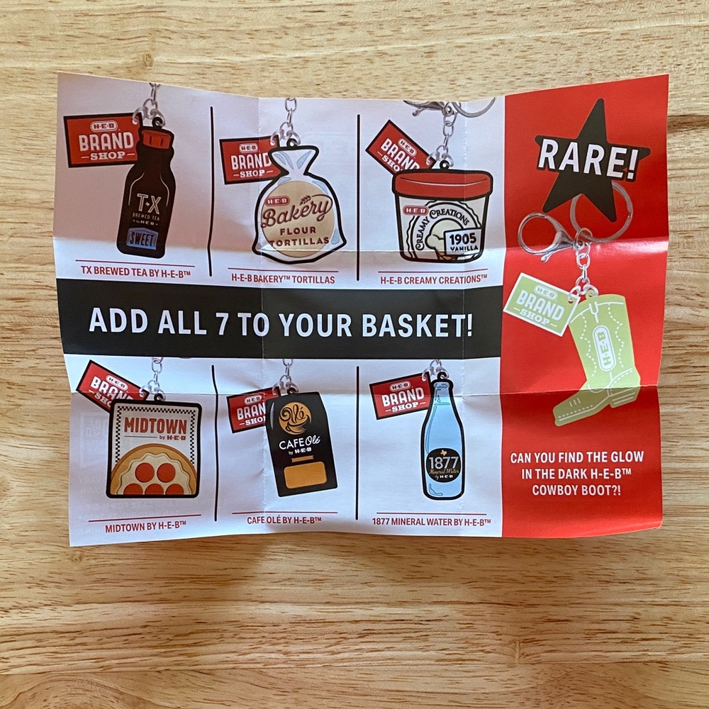 Midtown Pizza Keychain with HEB Branding - Picture 7 of 8